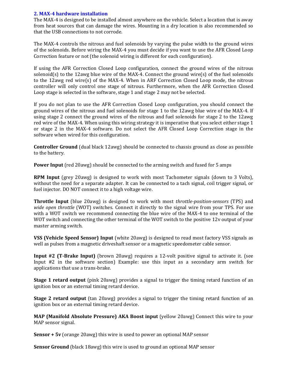 Nitrous Express Maximizer 4 User Manual | Page 3 / 8