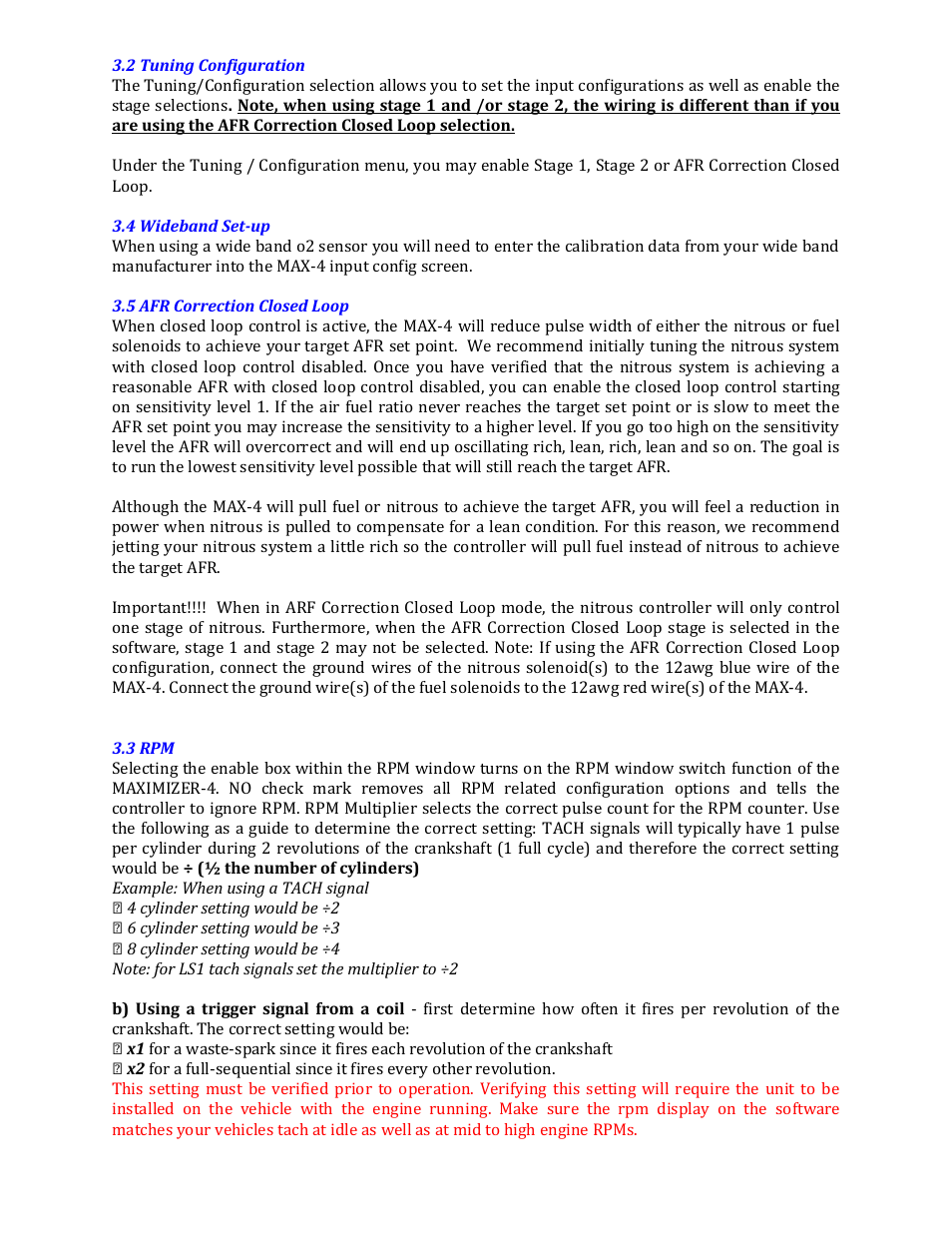 Nitrous Express Maximizer 4 User Manual | Page 6 / 8
