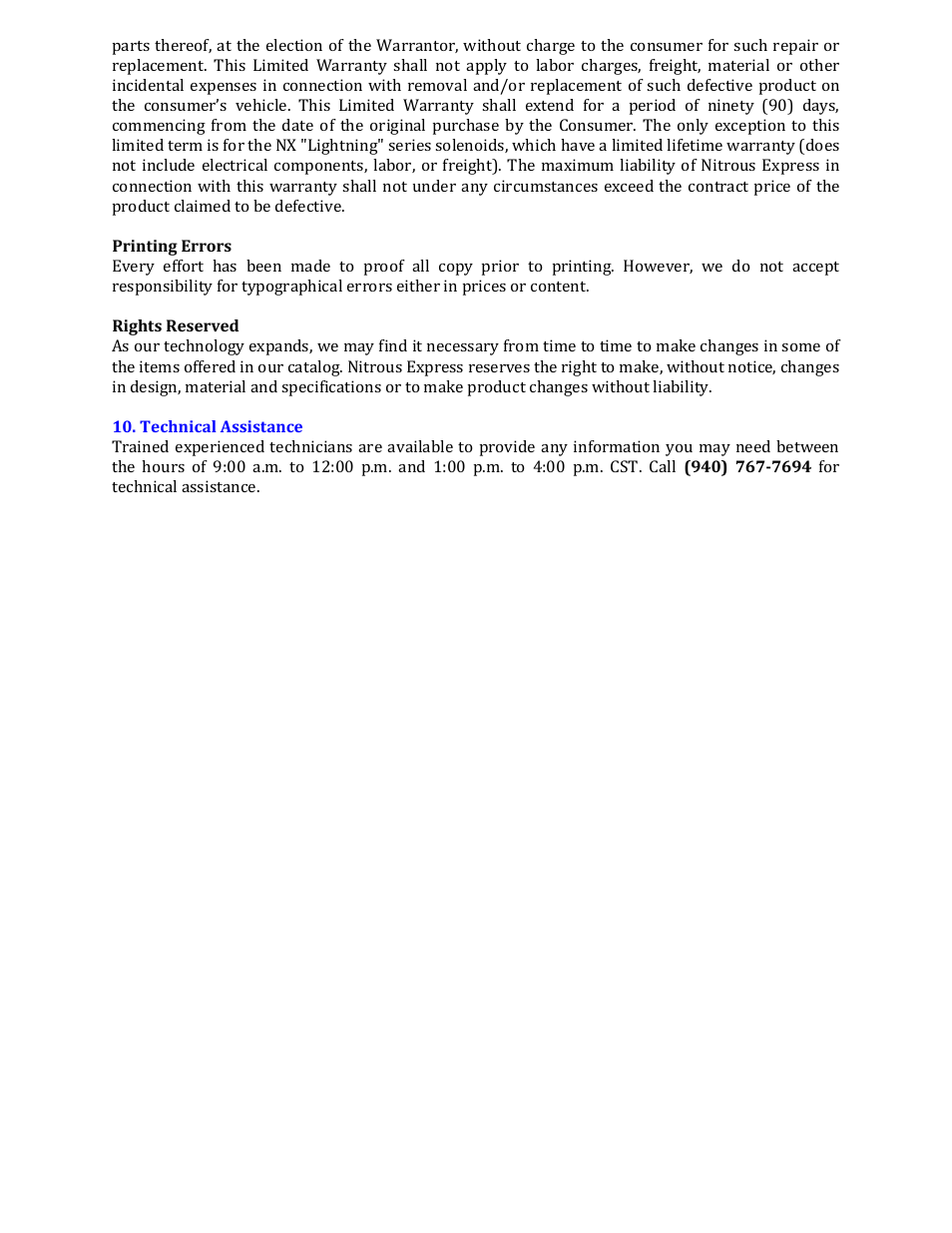 Nitrous Express Maximizer 4 User Manual | Page 8 / 8