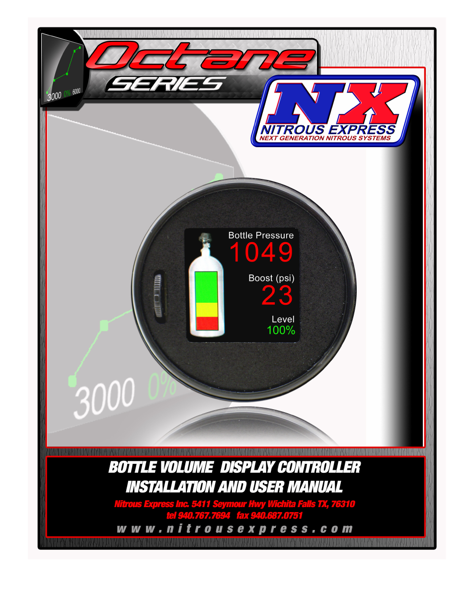 Nitrous Express Octane Series Bottle Volume User Manual | 14 pages