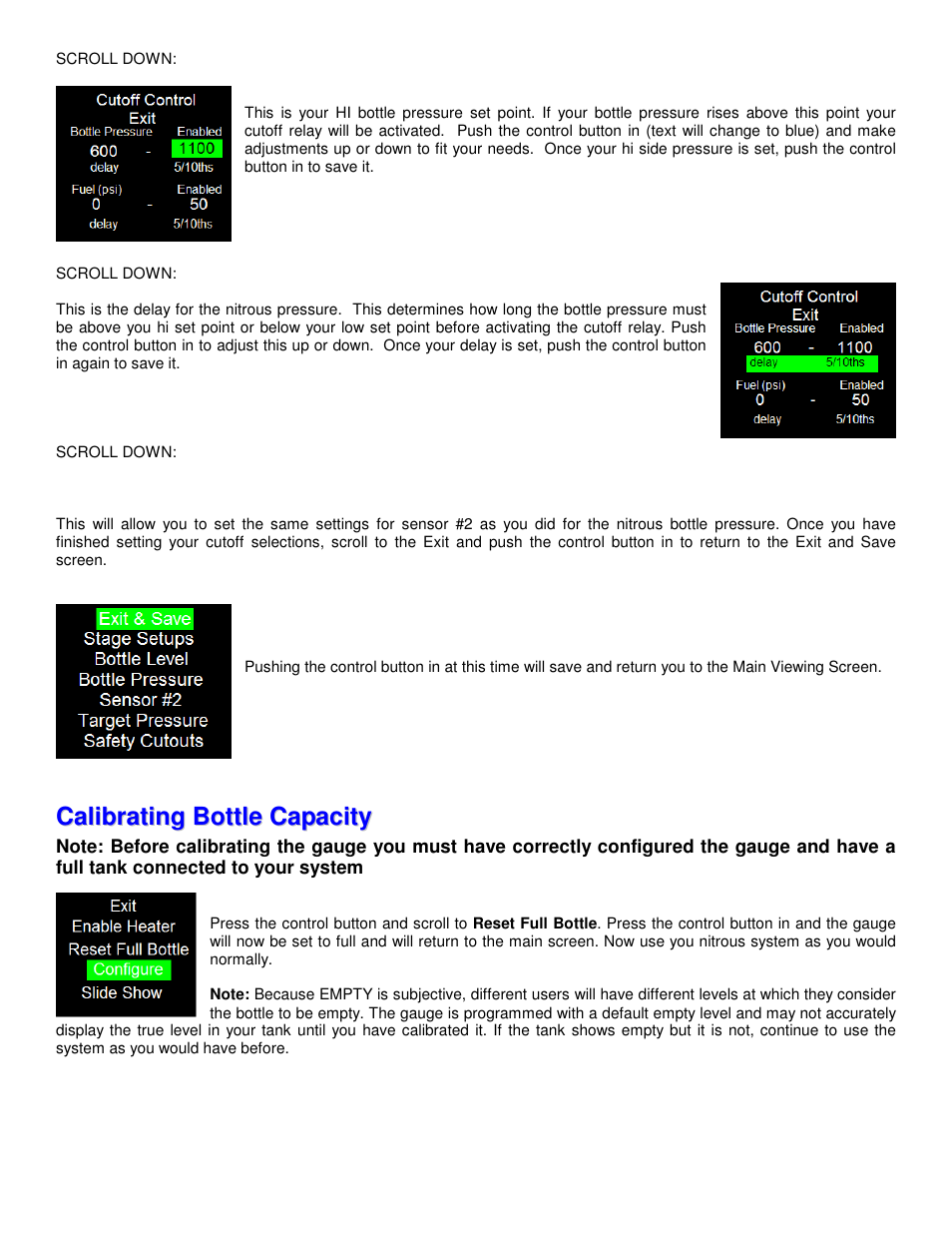 Nitrous Express Octane Series Bottle Volume User Manual | Page 11 / 14