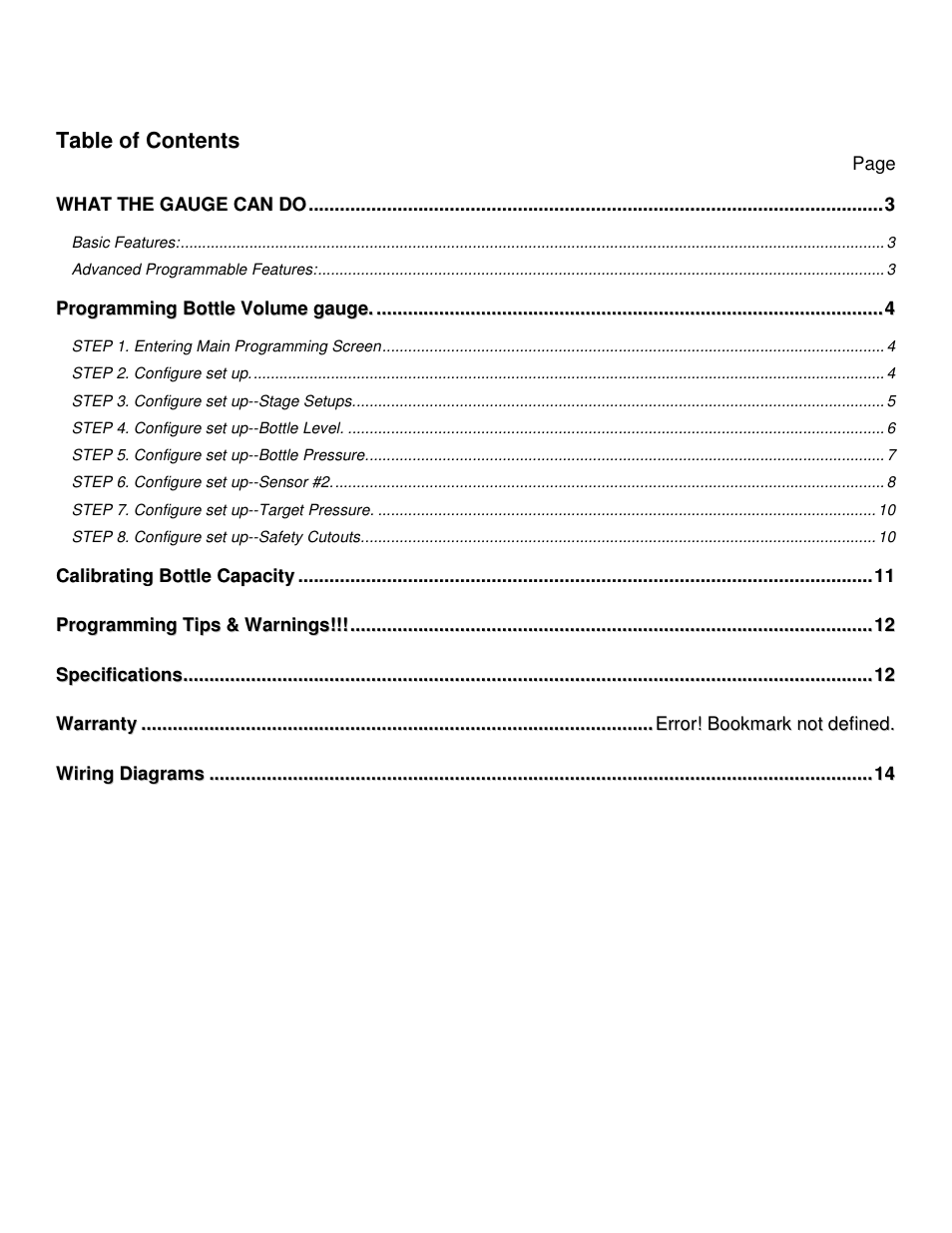 Nitrous Express Octane Series Bottle Volume User Manual | Page 2 / 14