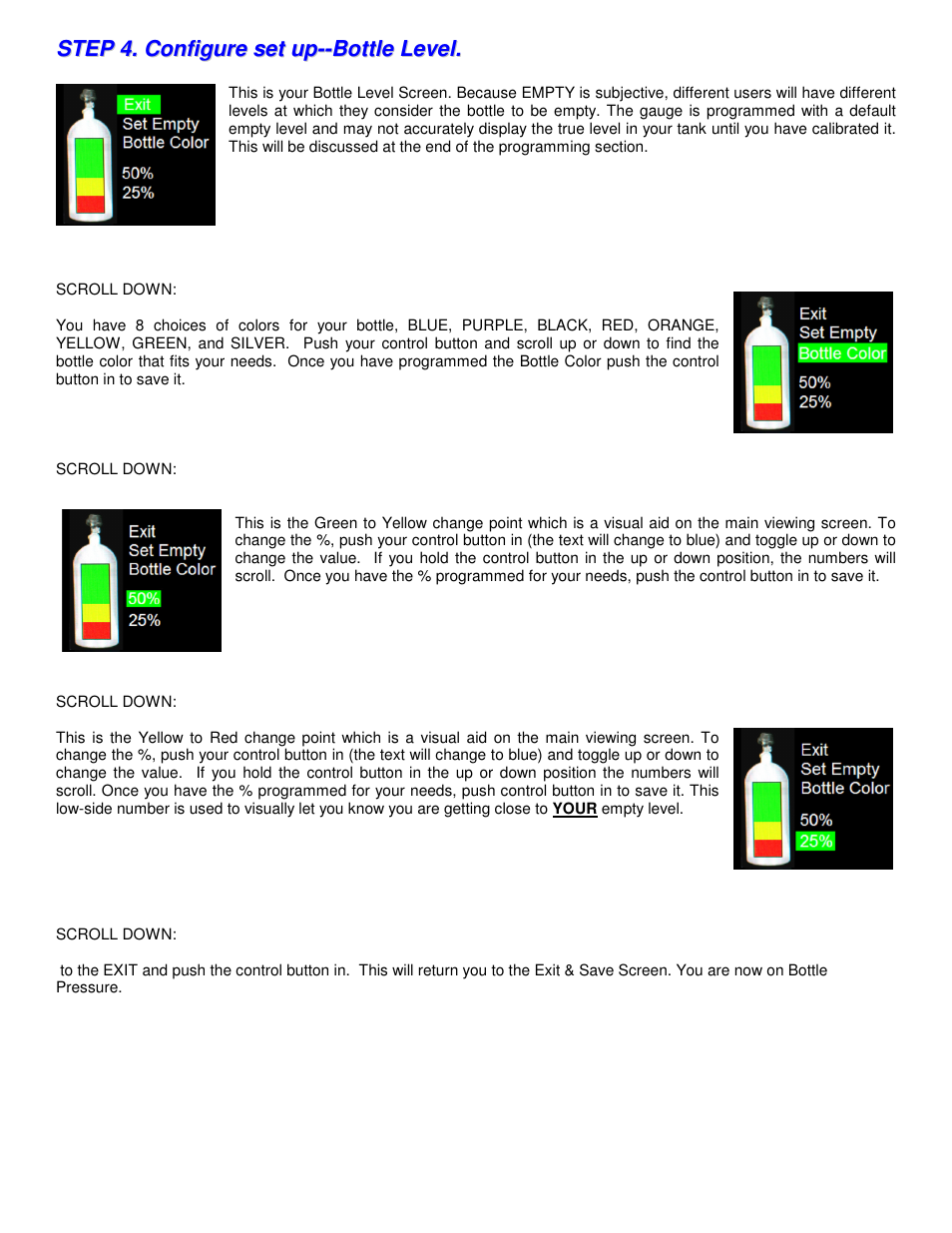 Nitrous Express Octane Series Bottle Volume User Manual | Page 6 / 14