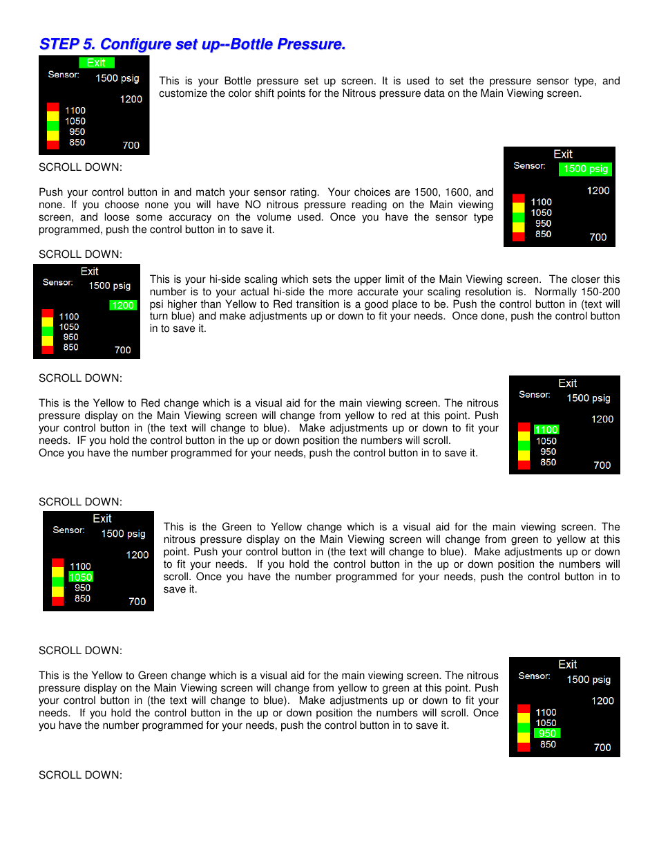 Nitrous Express Octane Series Bottle Volume User Manual | Page 7 / 14