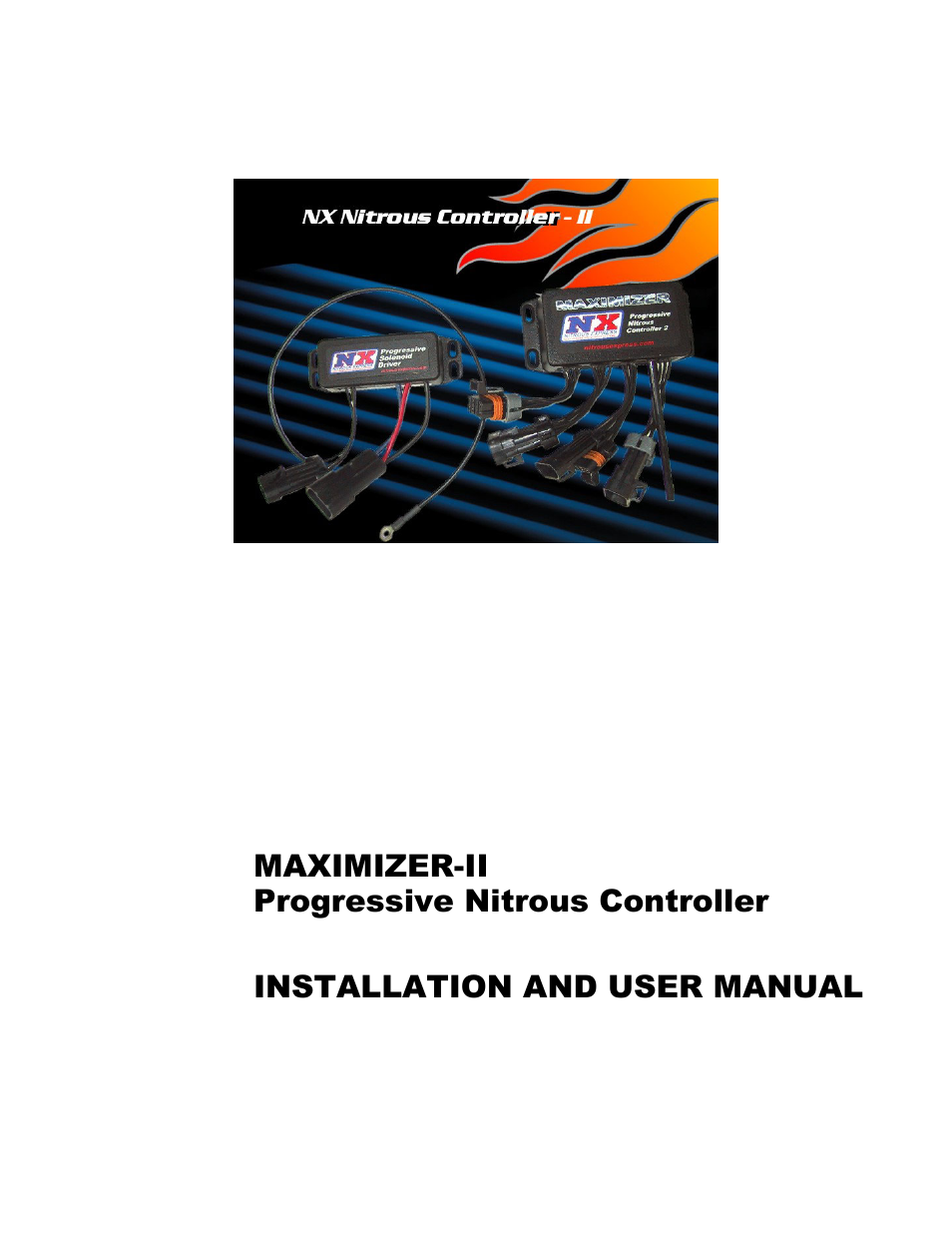 Nitrous Express Maximizer 2 User Manual | 20 pages