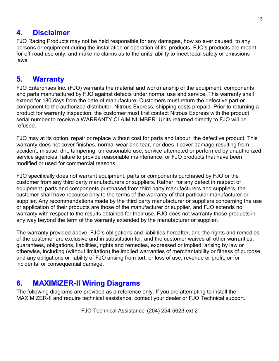 Nitrous Express Maximizer 2 User Manual | Page 15 / 20