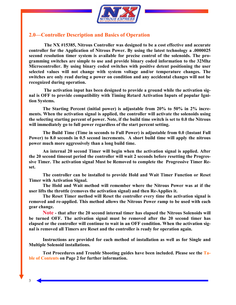 0—controller description and basics of operation | Nitrous Express 2 Dial Progressive Controller (15835) User Manual | Page 3 / 11