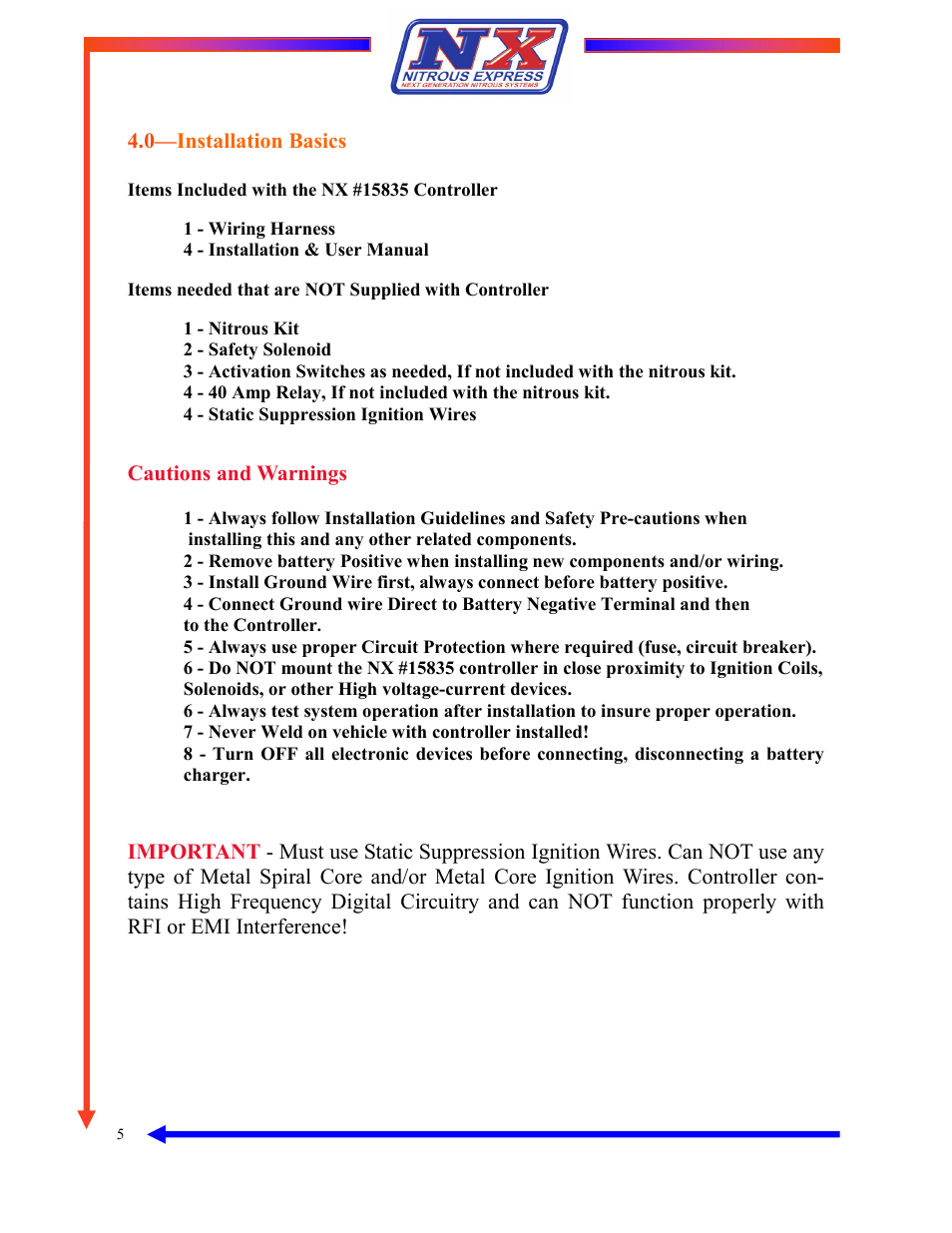 Nitrous Express 2 Dial Progressive Controller (15835) User Manual | Page 5 / 11