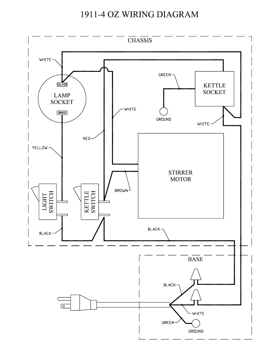 1911 4 wiring assembly | Paragon 1204820 (230V) 1911 4OZ BLACK & CHROME User Manual | Page 14 / 19