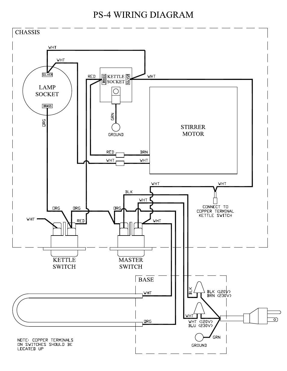 Professional series (ps-4) wiring | Paragon 1204820 (230V) 1911 4OZ BLACK & CHROME User Manual | Page 17 / 19