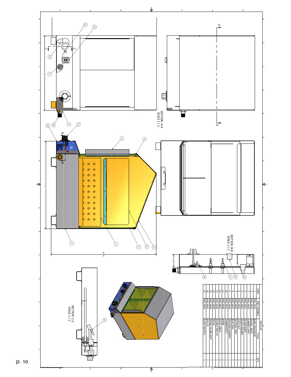 P. 10, Bc c, Hd s_ 00 30 | Paragon 8220 (220v) DogHut User Manual | Page 10 / 12