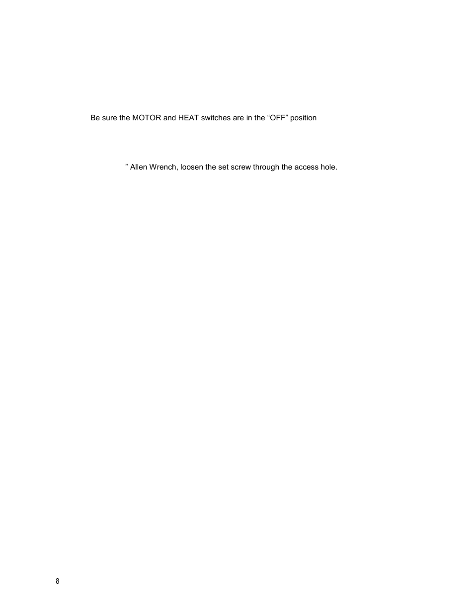 Maintanence procedures, Spinning head removal, Spinning head installation | Paragon 7105300 (Plastic Bowl) MAGIC SPIN 5 User Manual | Page 8 / 11