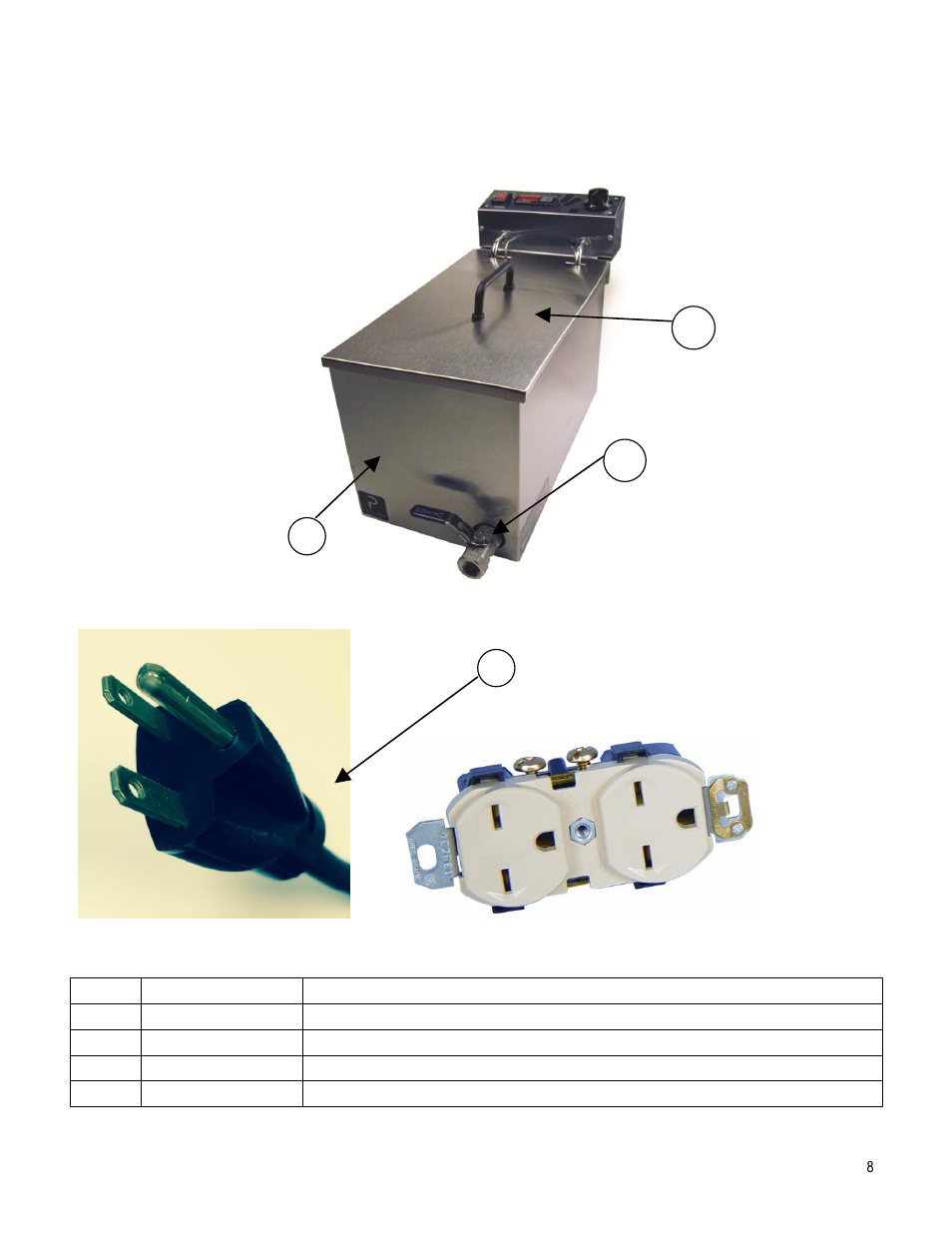 Cabinet | Paragon 9050 (240V) MIGHTYCORN DOG FRYER 3000 User Manual | Page 8 / 11