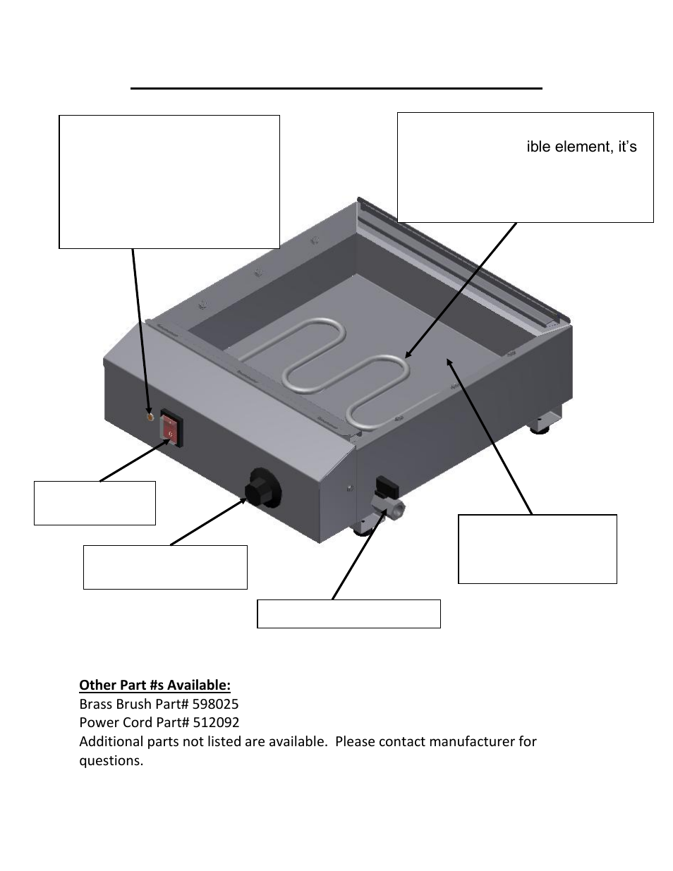 Figure 1: classic dog base (water pan) | Paragon 8080 (120V) Classic Dog User Manual | Page 12 / 16