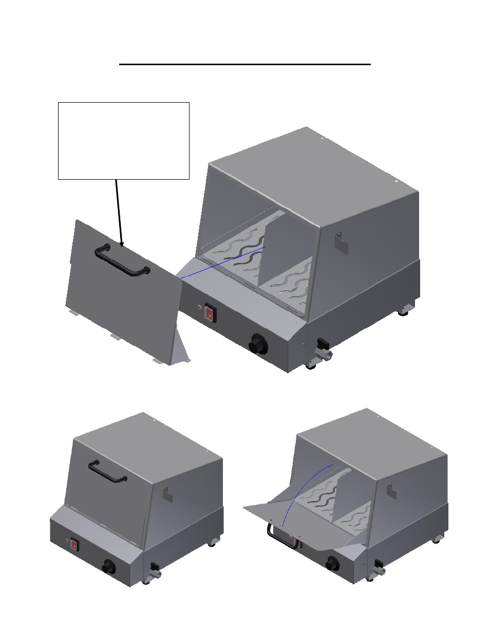 Figure 4: inserting the drop door | Paragon 8080 (120V) Classic Dog User Manual | Page 15 / 16