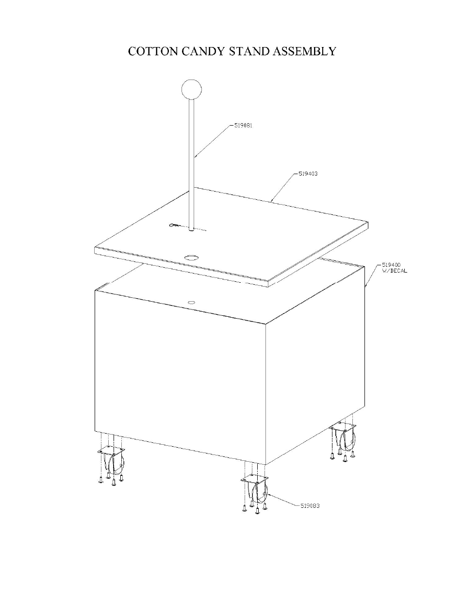 Paragon 3060050 DEEP WELL CART User Manual | Page 7 / 9