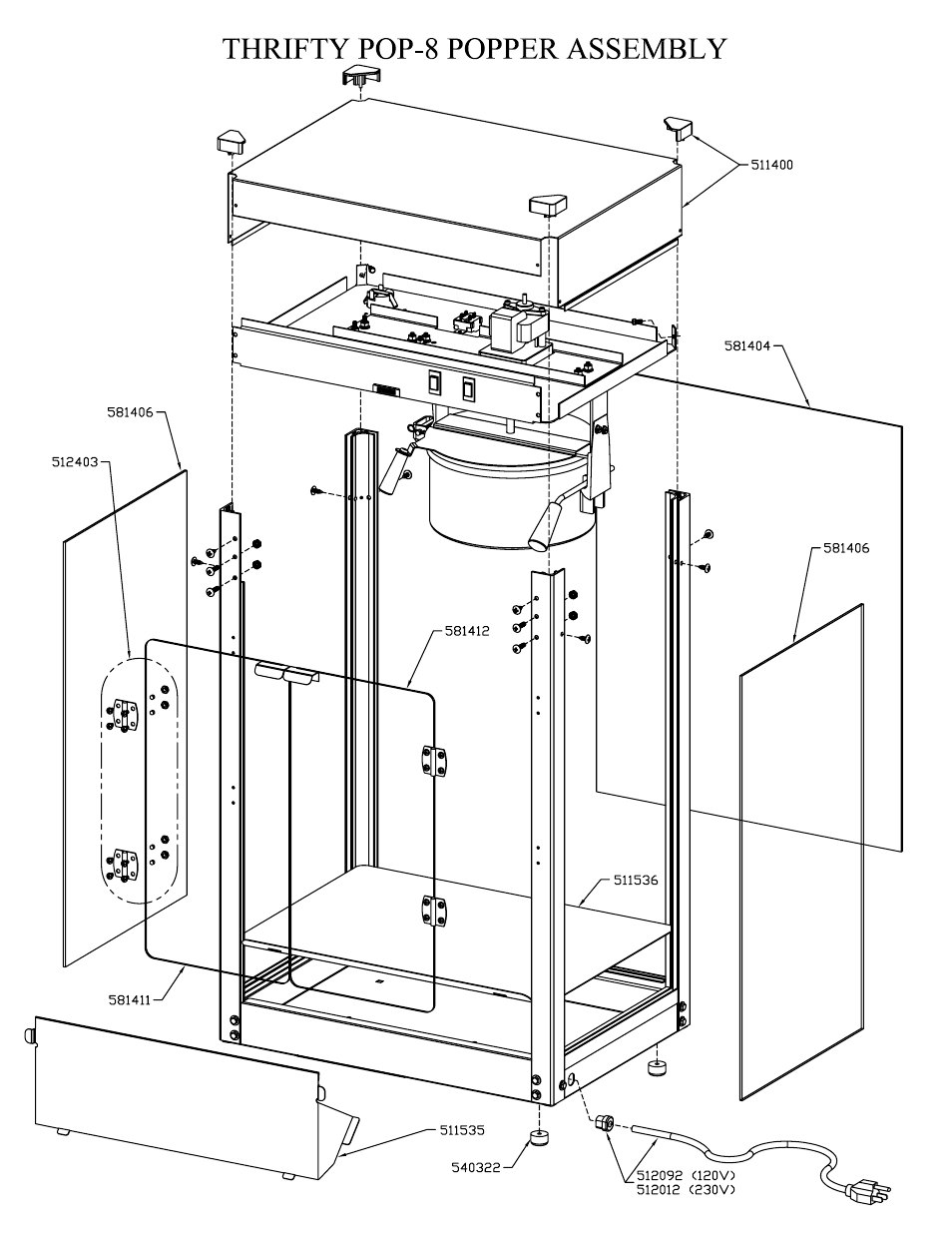 Paragon 1208510 (230 volts) THRIFTY POP 8 OZ User Manual | Page 11 / 16