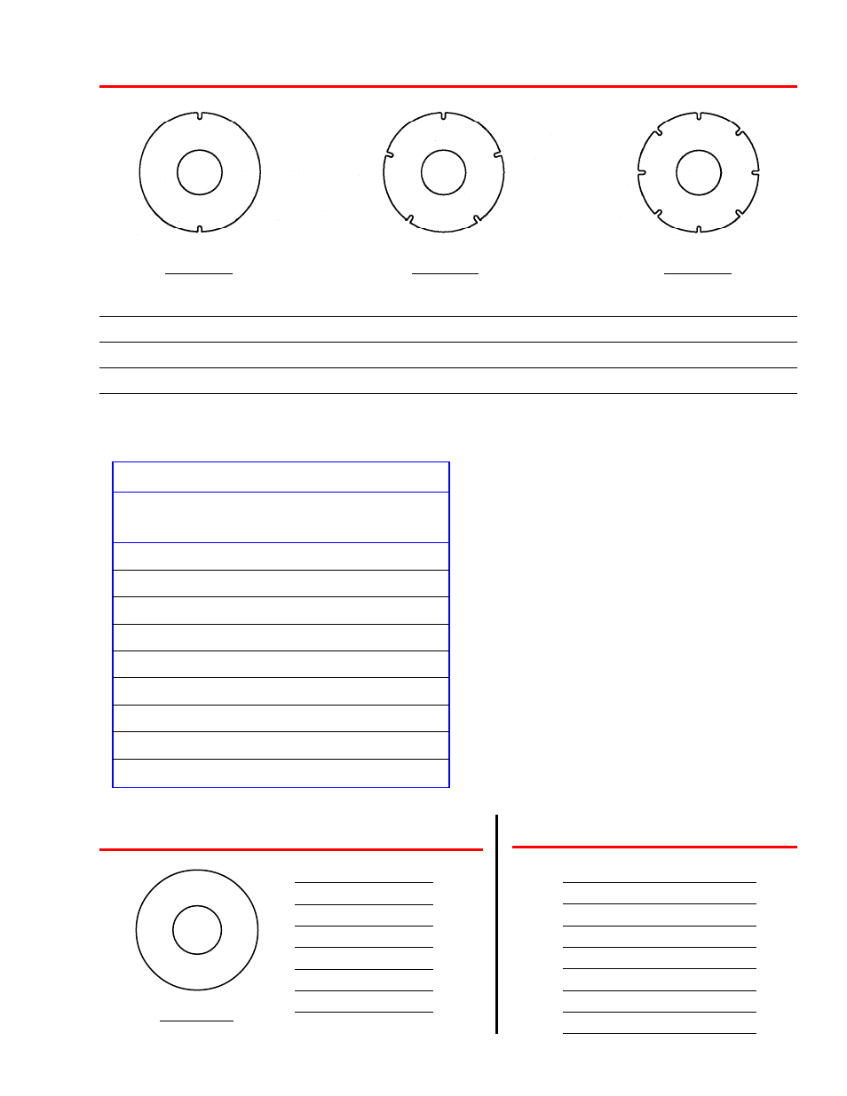 Vdp and digressive valving information options, Preload shim spacers, Vdp 55mm linear base shim | Flow rate through slotted shims | Penske Racing Shocks 7300 Series User Manual | Page 11 / 26