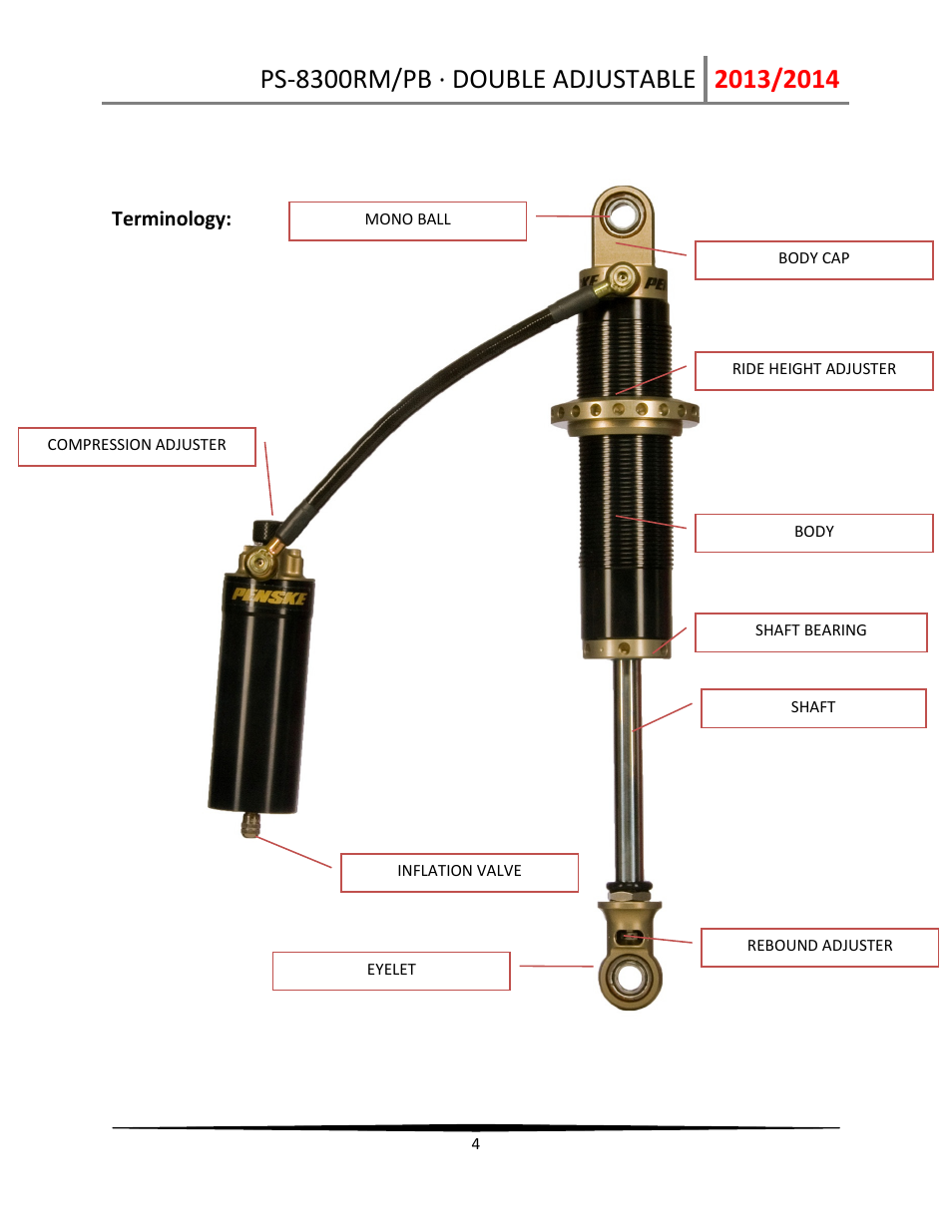 Penske Racing Shocks 8300-DA User Manual | Page 4 / 12