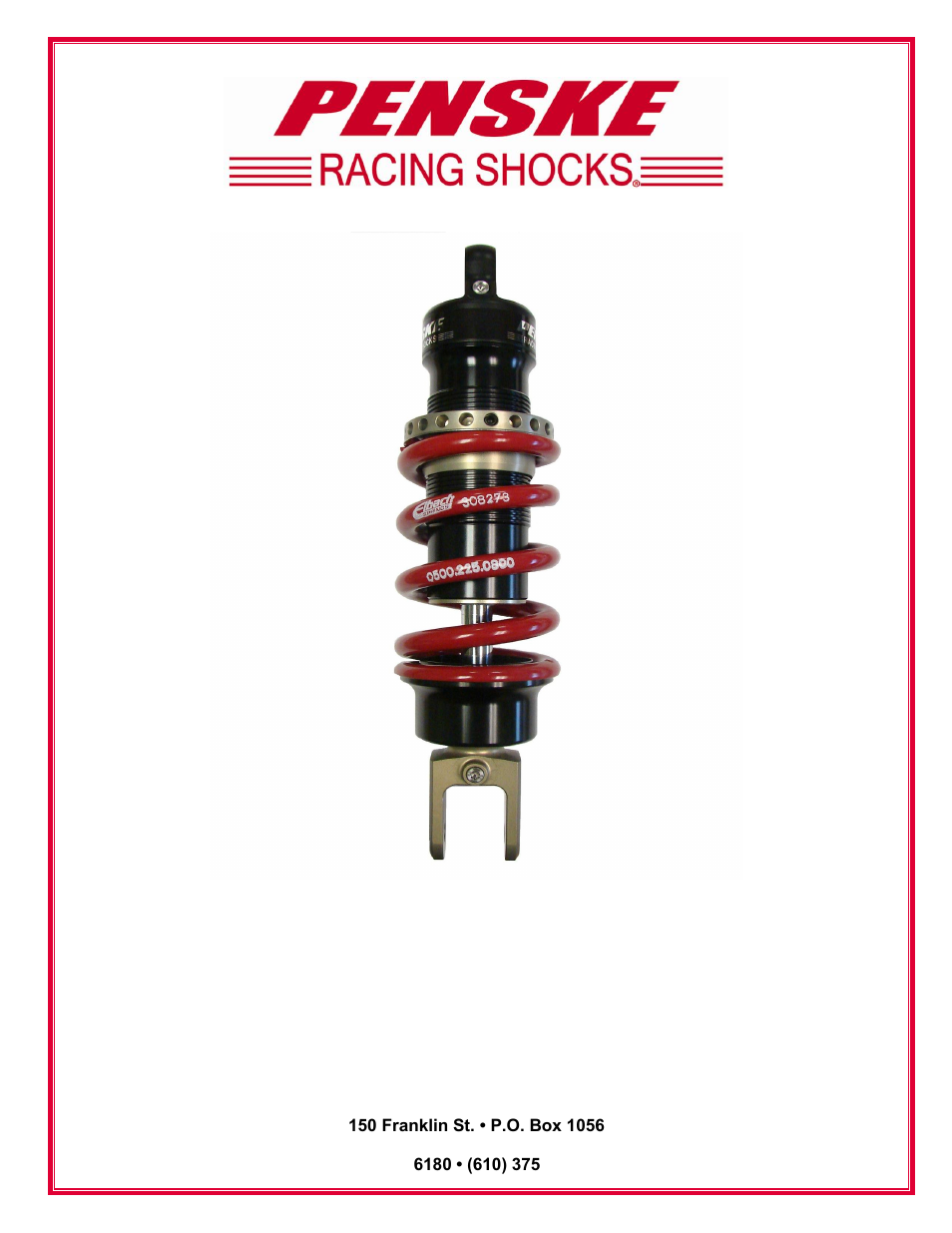 Penske Racing Shocks 8975-DRAG User Manual | 18 pages