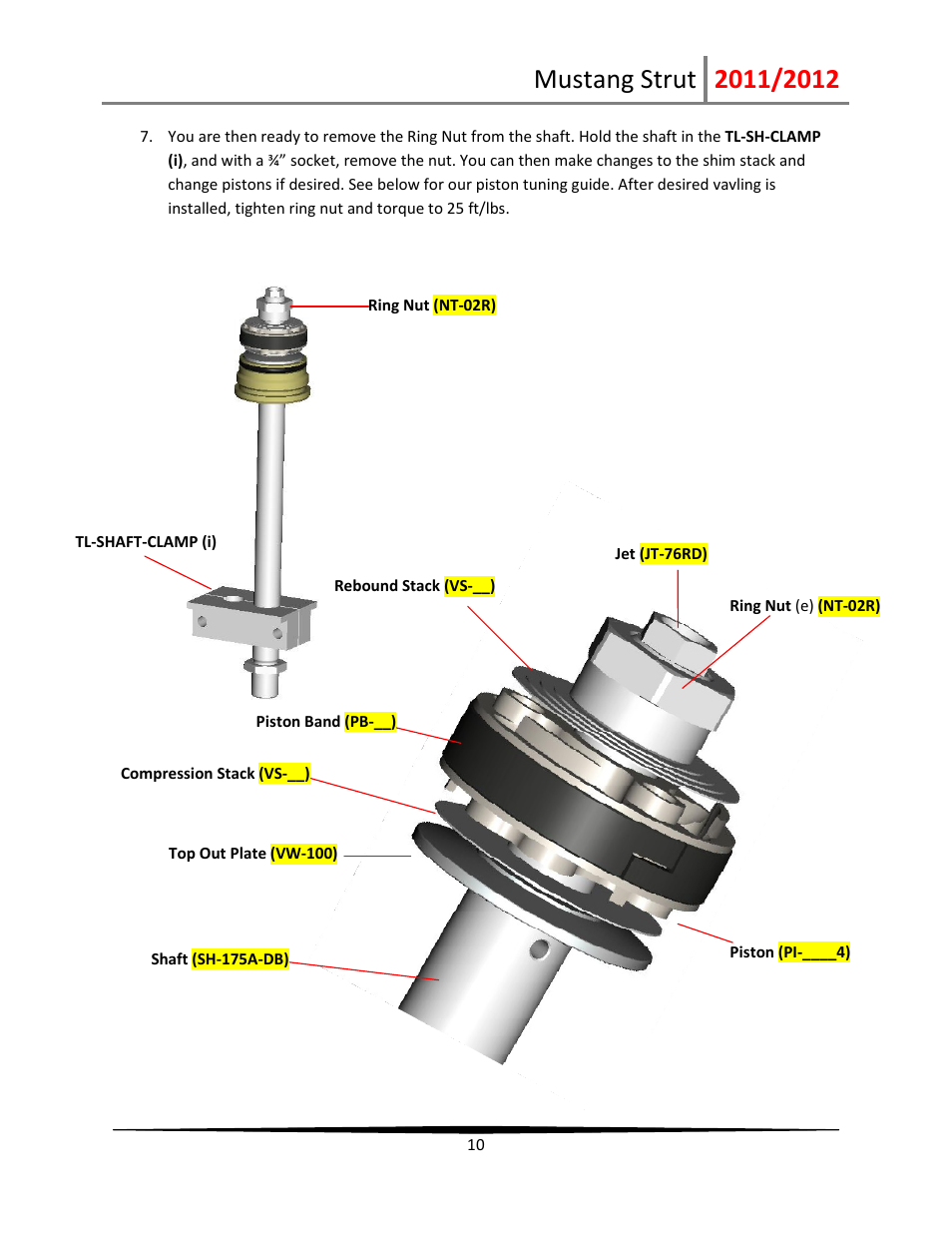 Penske Racing Shocks PS-Mustang-Strut User Manual | Page 10 / 19