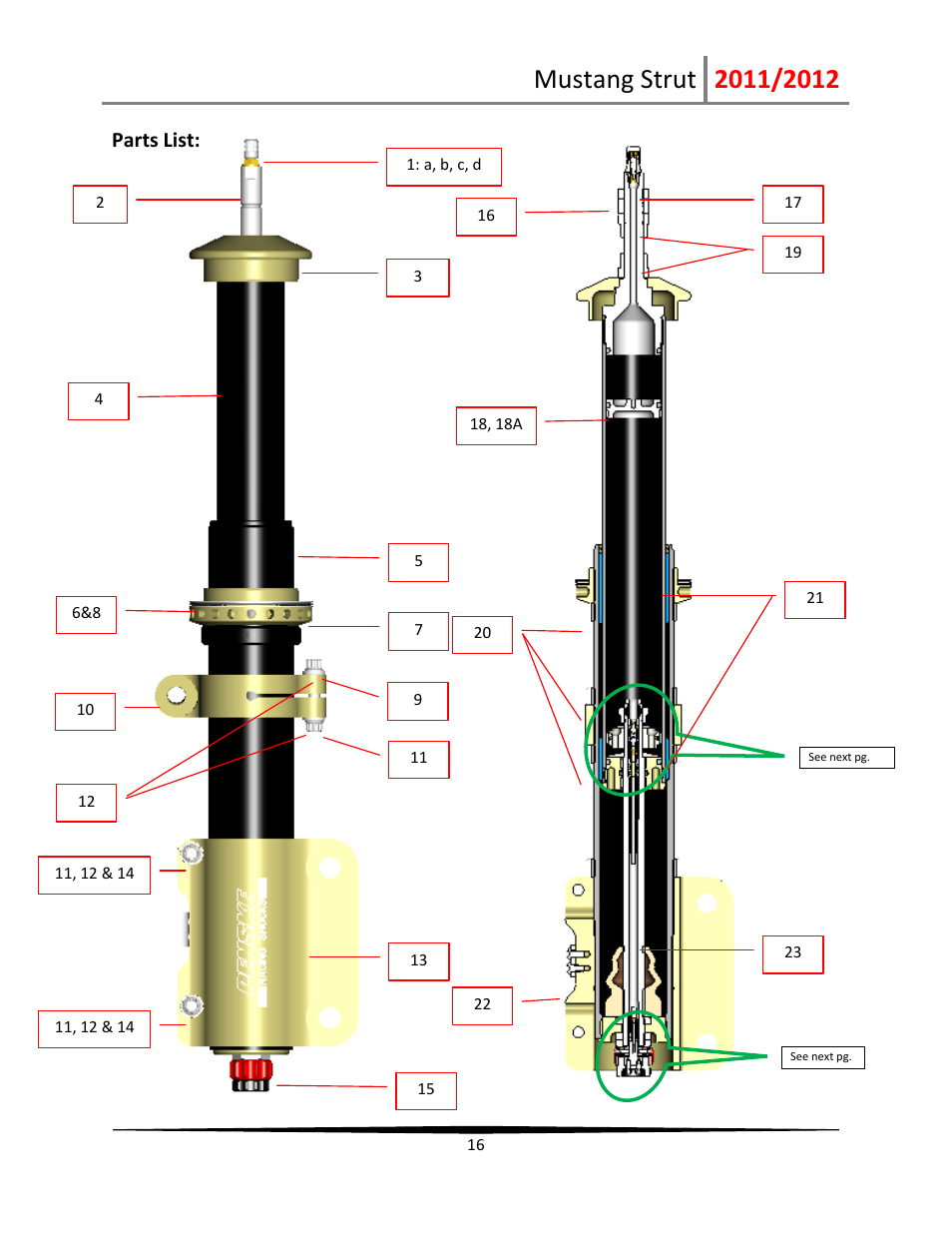 Penske Racing Shocks PS-Mustang-Strut User Manual | Page 16 / 19