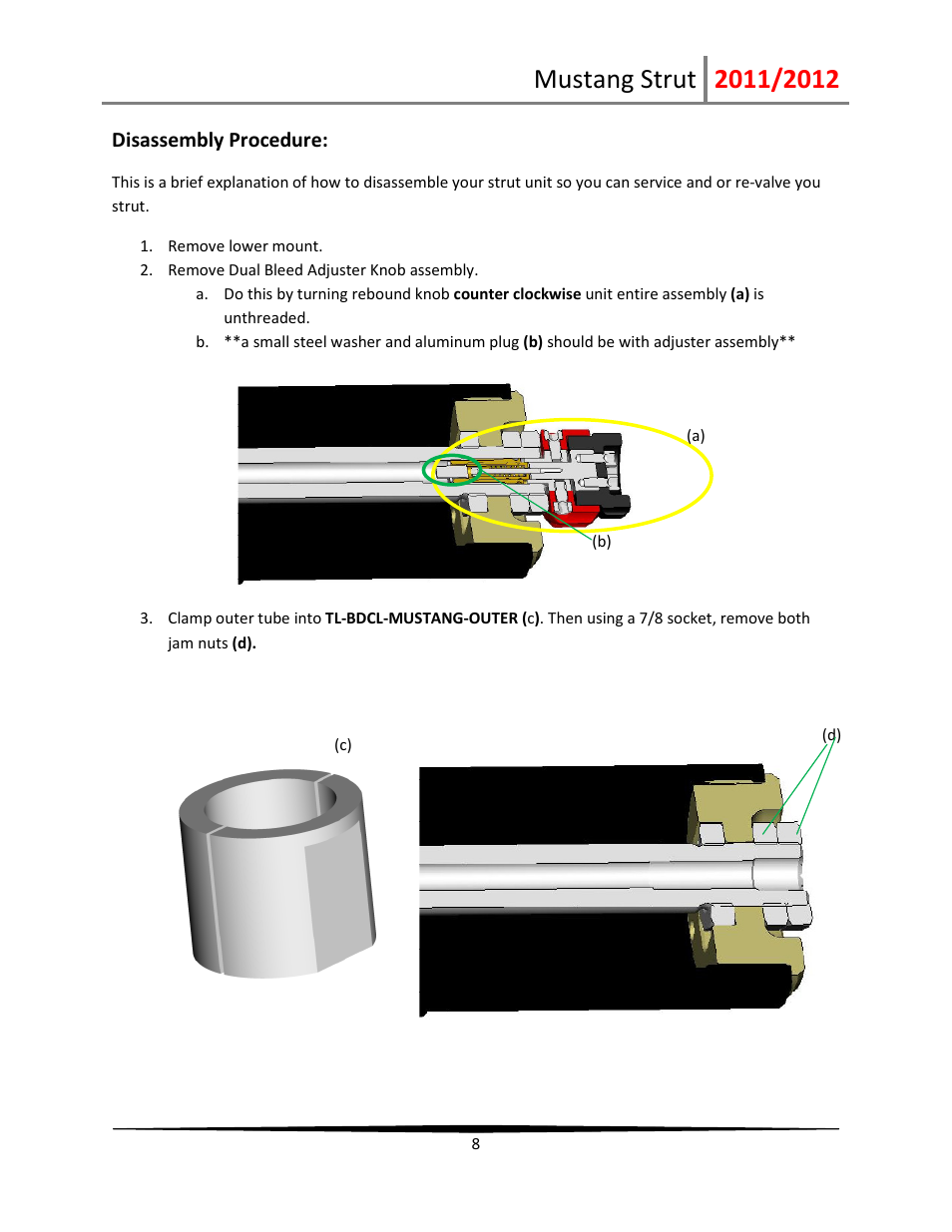 Penske Racing Shocks PS-Mustang-Strut User Manual | Page 8 / 19