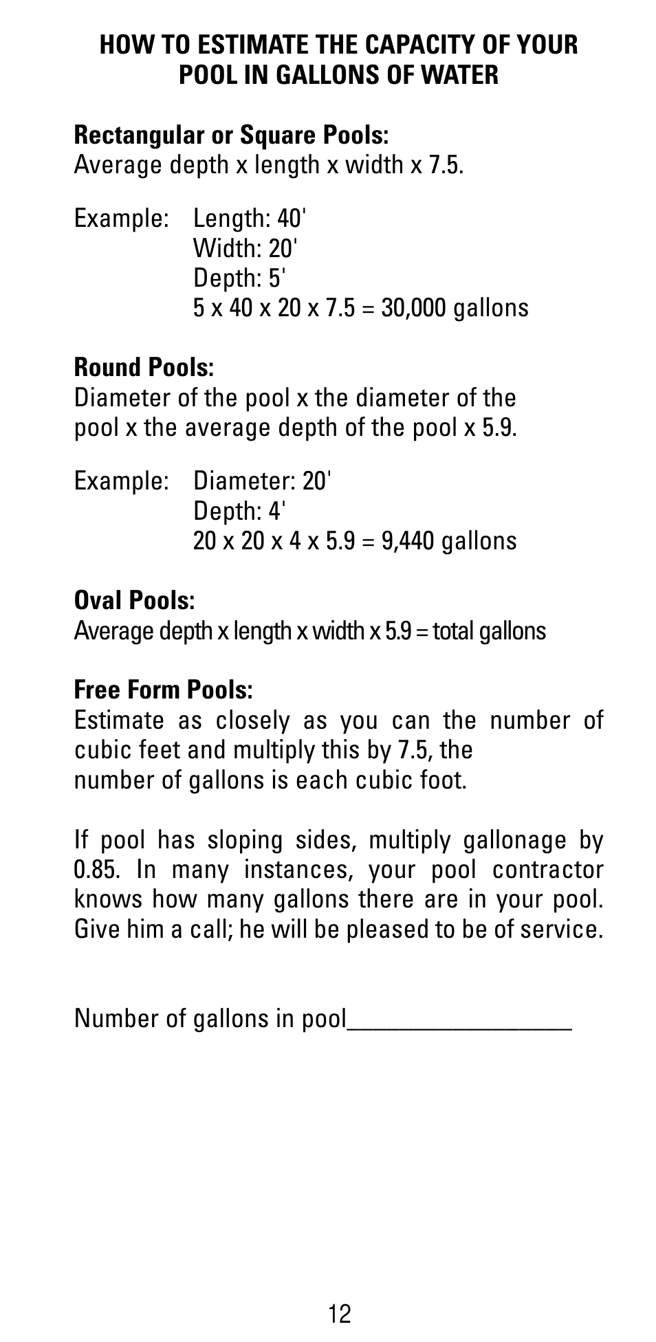 Poolmaster 22280 5-Way Test Kit User Manual | Page 14 / 15