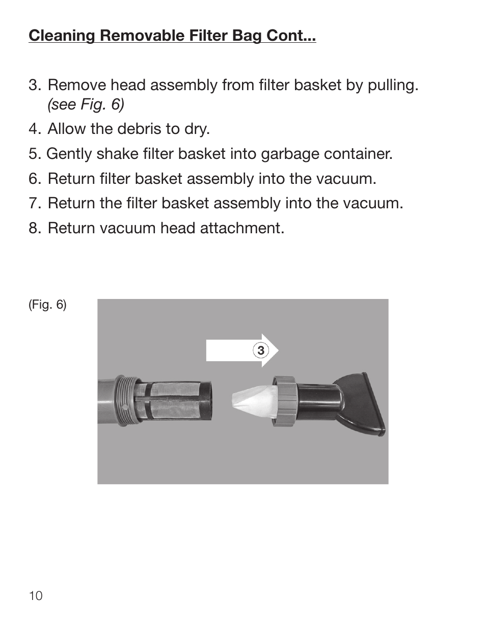 Poolmaster 28200 Black Magic Spa Vac User Manual | Page 10 / 12