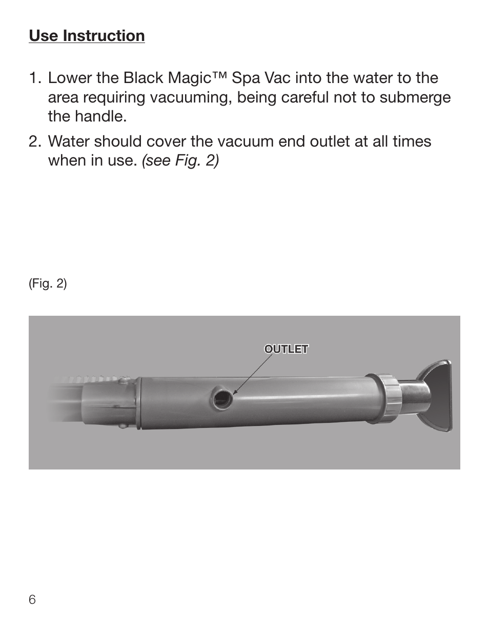 Poolmaster 28200 Black Magic Spa Vac User Manual | Page 6 / 12