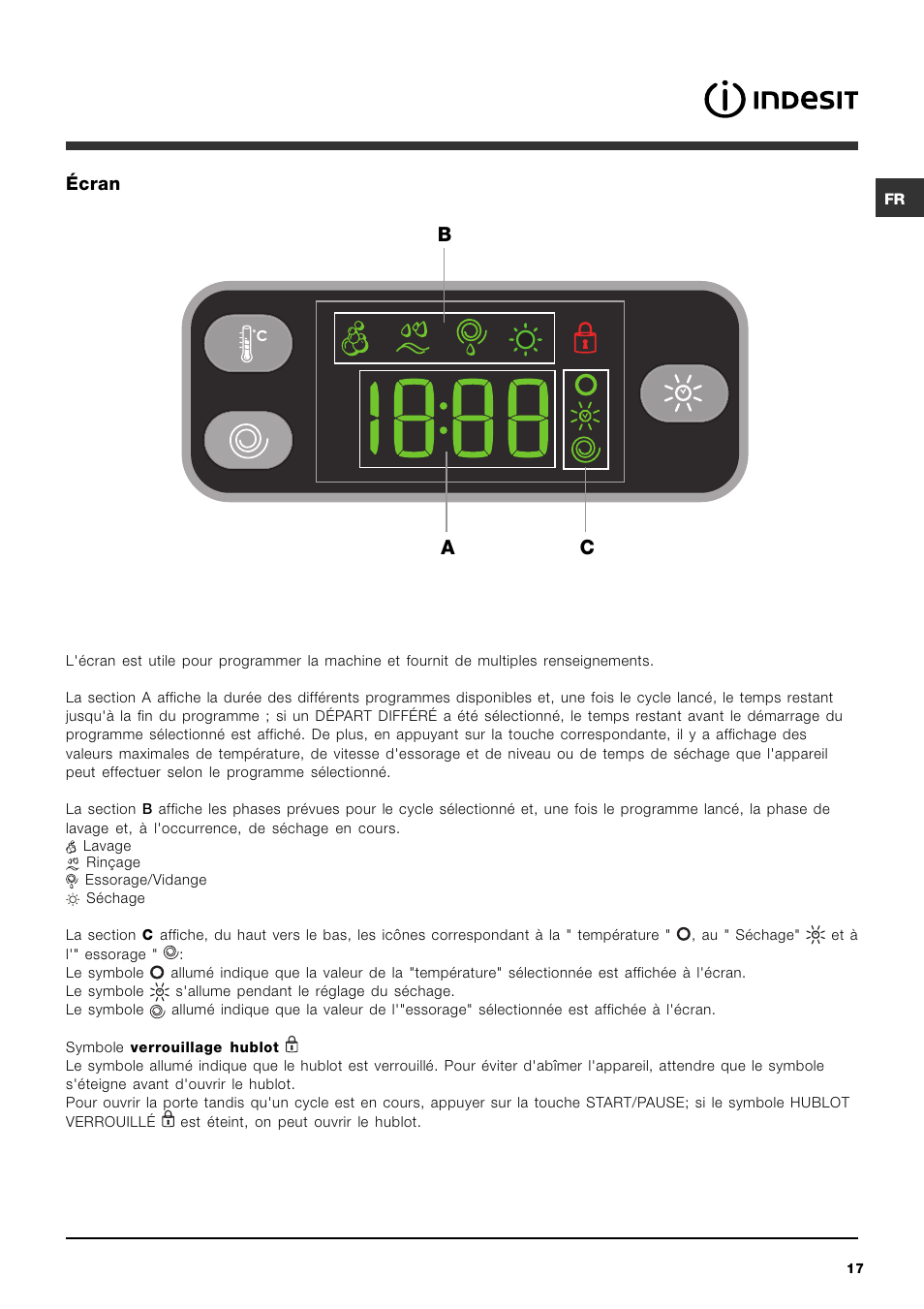 Bc a | Indesit IWDE 7145 User Manual | Page 17 / 60