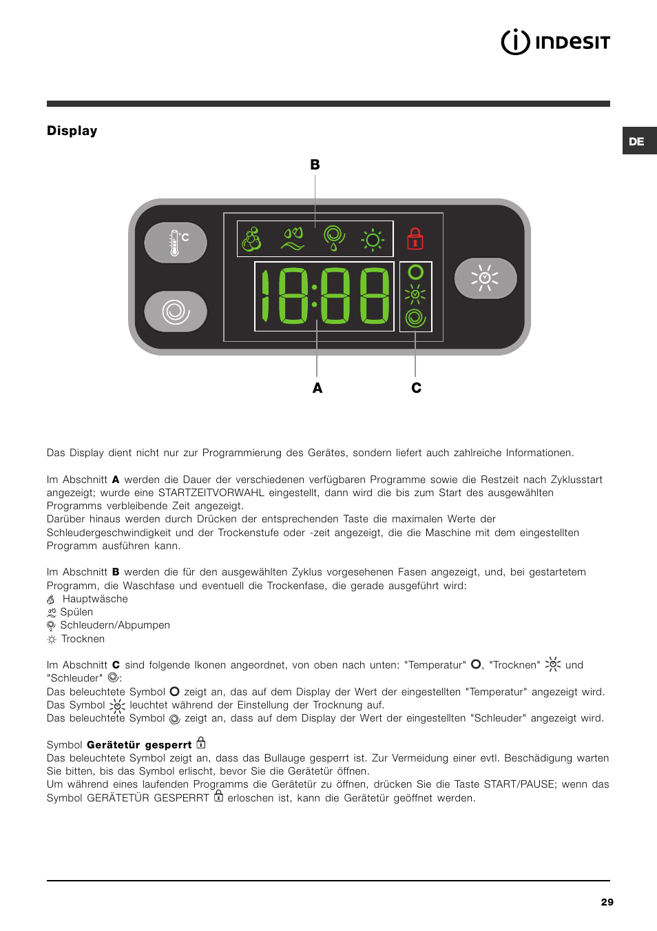 Bc a | Indesit IWDE 7145 User Manual | Page 29 / 60