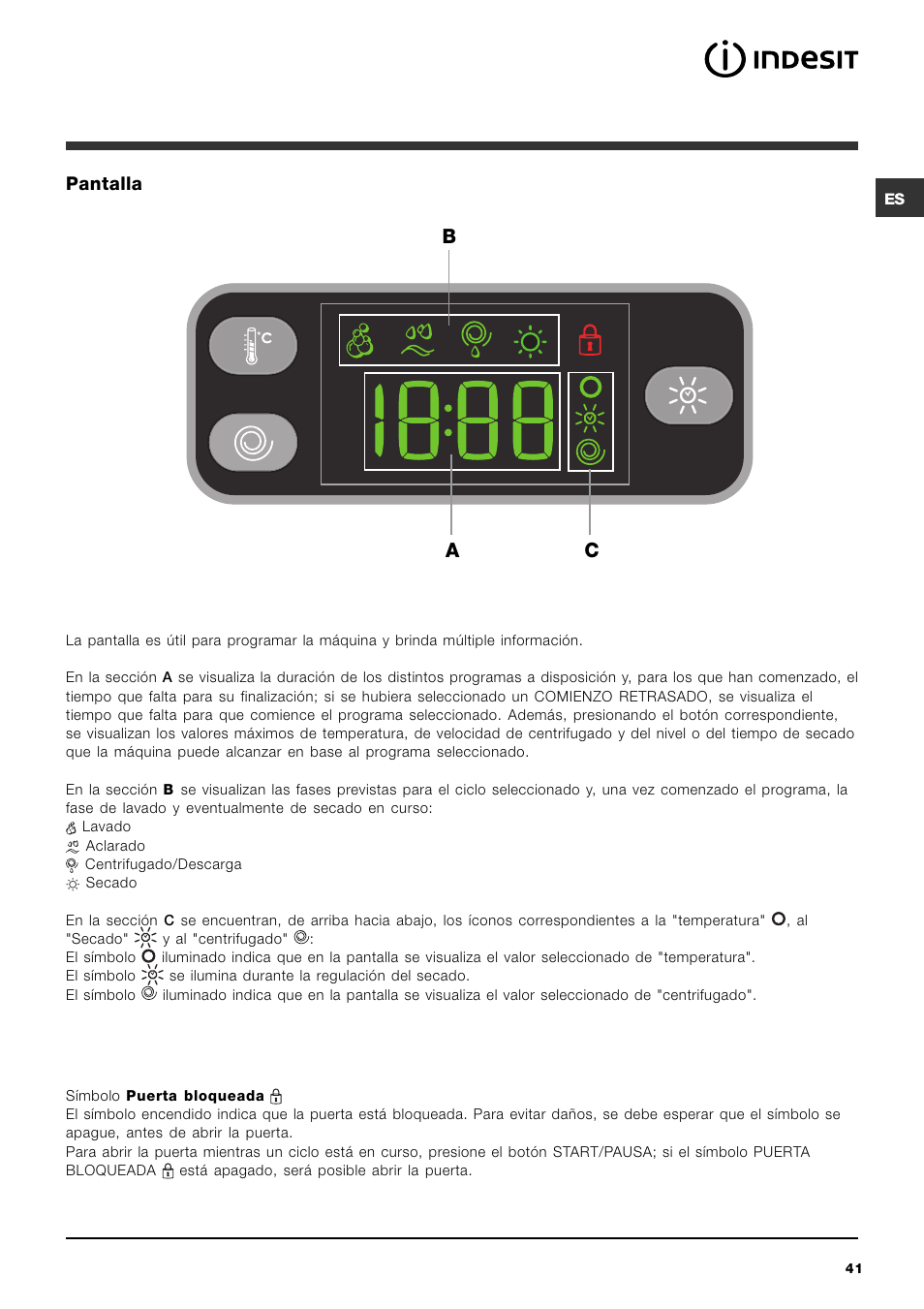 Bc a | Indesit IWDE 7145 User Manual | Page 41 / 60
