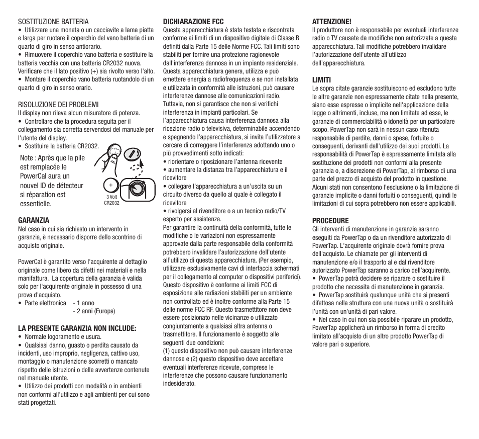 PowerTap PowerCal User Manual | Page 10 / 12