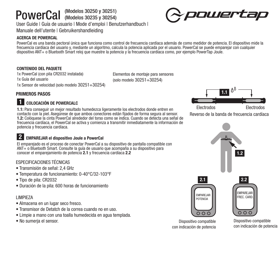 Powercal | PowerTap PowerCal User Manual | Page 5 / 12