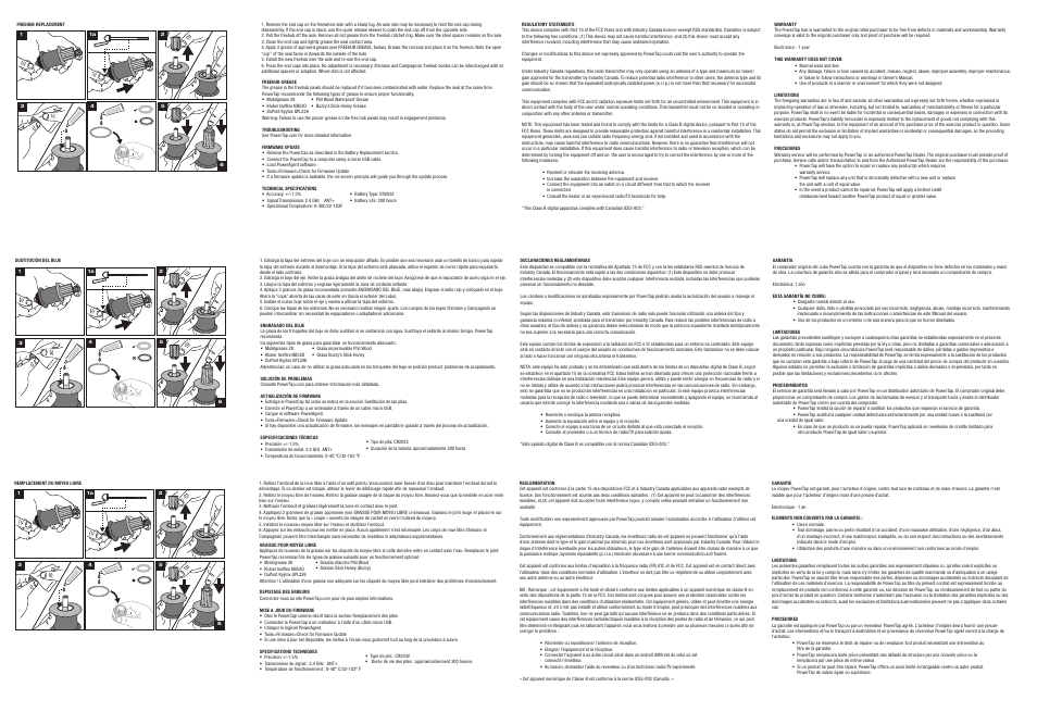 PowerTap G3C User Manual | Page 2 / 2