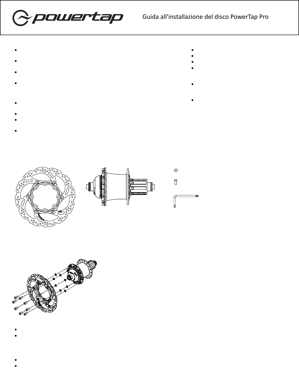21609_it, Guida all'installazione del disco powertap pro | PowerTap MTB Disc Hub User Manual | Page 6 / 6