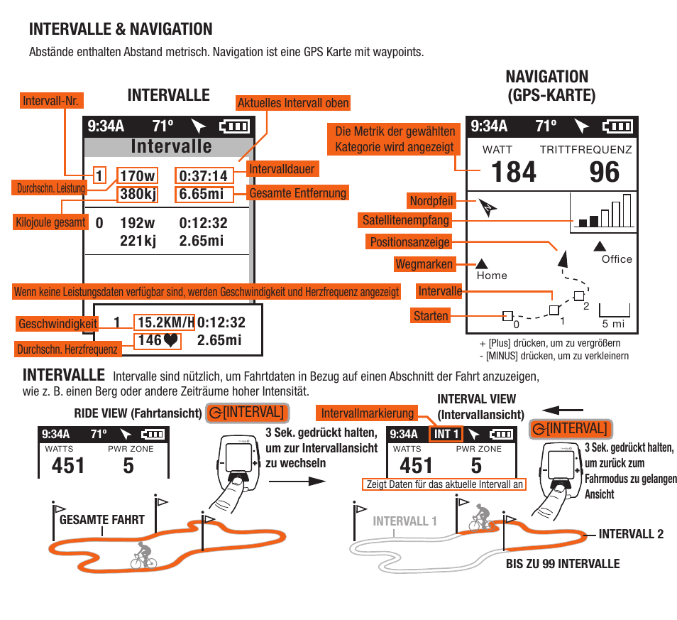 Intervalle | PowerTap Joule GPS Quick Start User Manual | Page 15 / 24