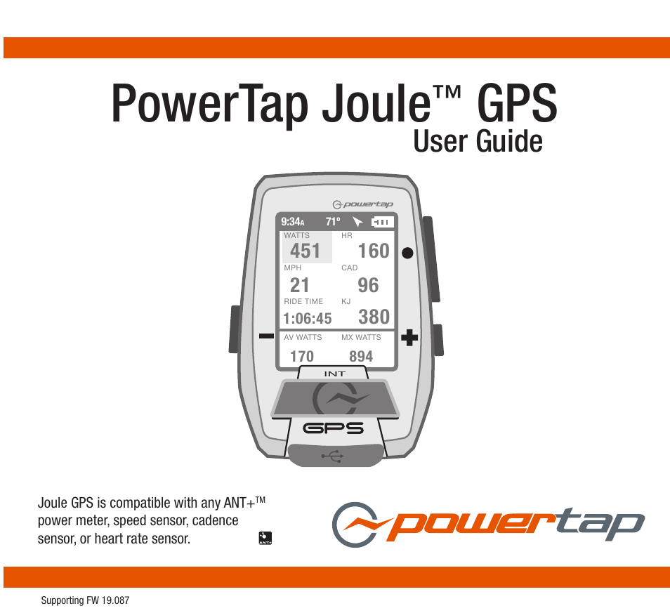 PowerTap Joule GPS User Guide User Manual | 67 pages