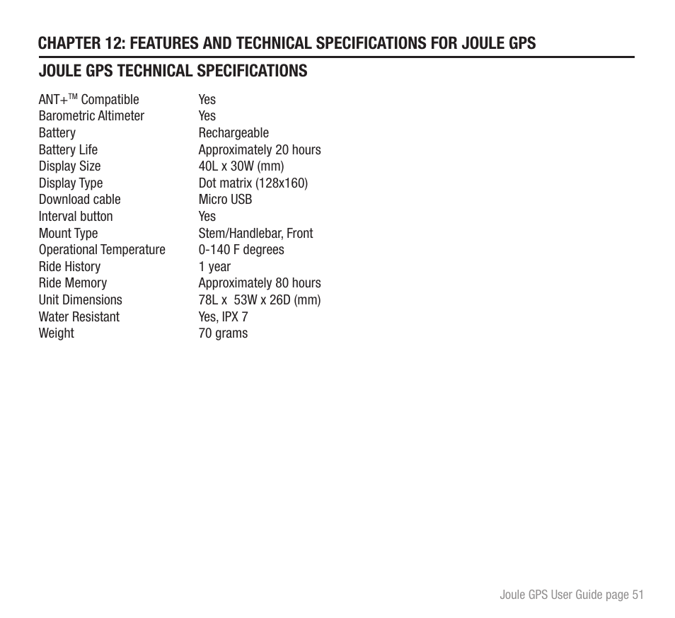 PowerTap Joule GPS User Guide User Manual | Page 51 / 67