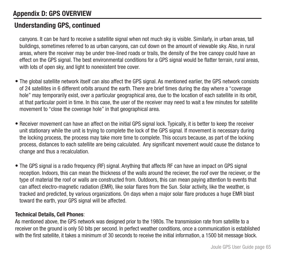 Understanding gps, continued | PowerTap Joule GPS User Guide User Manual | Page 65 / 67
