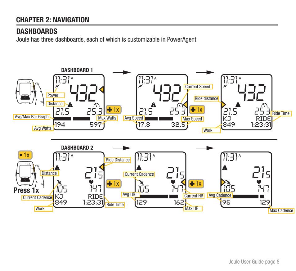 PowerTap Joule 2012 User Guide User Manual | Page 8 / 17