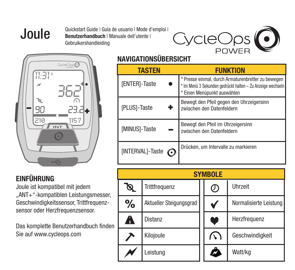 Joule | PowerTap Joule 2012 Quick Start User Manual | Page 13 / 24