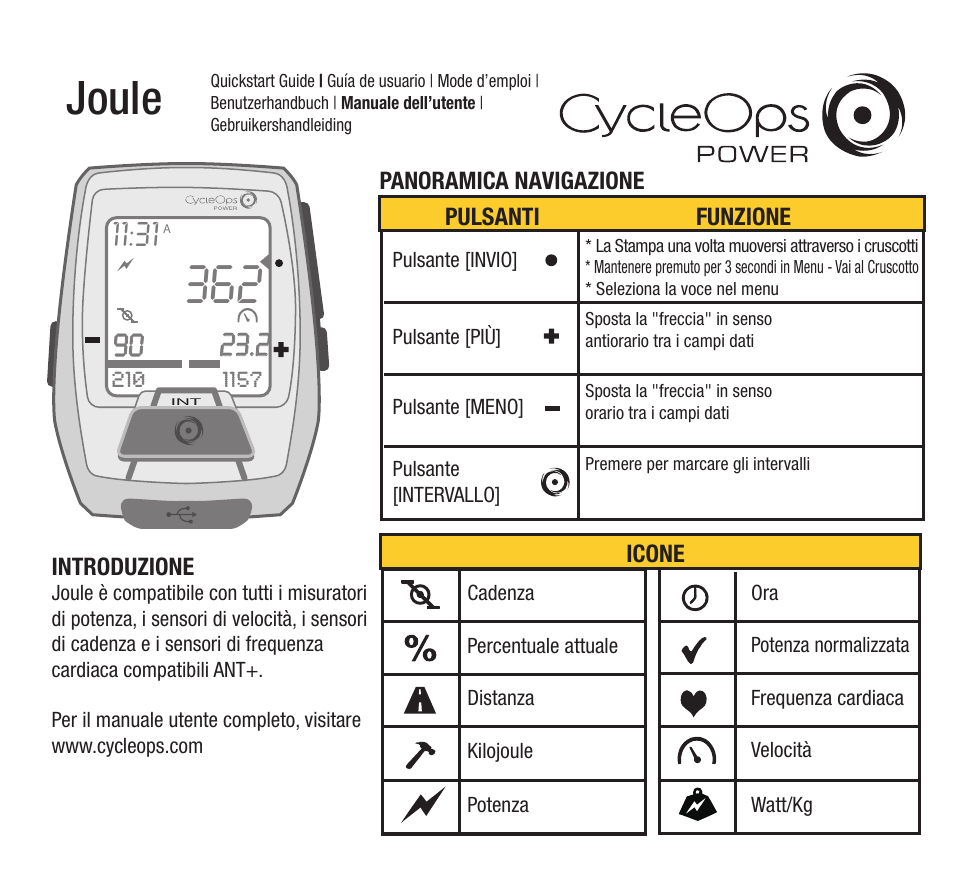 Joule | PowerTap Joule 2012 Quick Start User Manual | Page 17 / 24