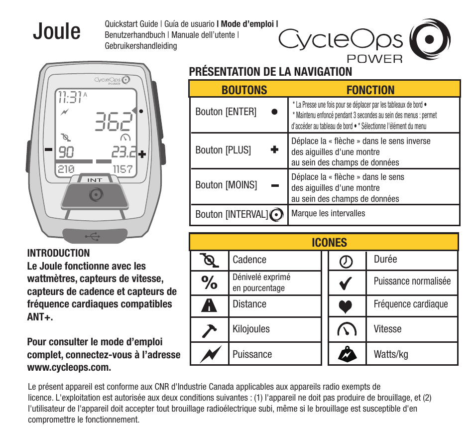 Joule | PowerTap Joule 2012 Quick Start User Manual | Page 9 / 24