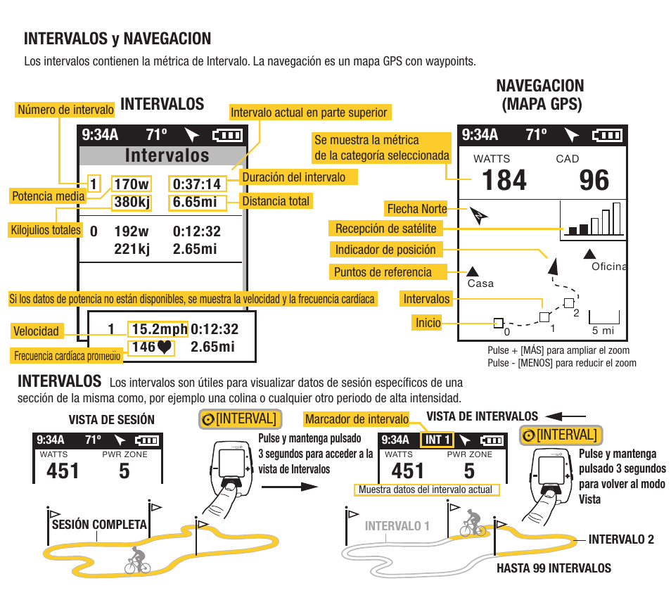 Intervalos | PowerTap Joule GPS 2012 Quick Start User Manual | Page 7 / 24