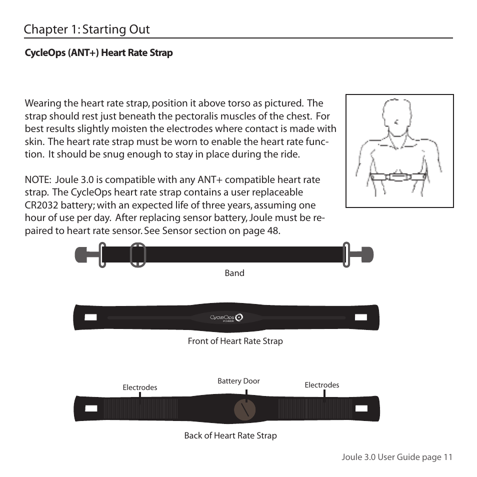 Chapter 1: starting out | PowerTap Joule 3.0 User Manual | Page 11 / 84