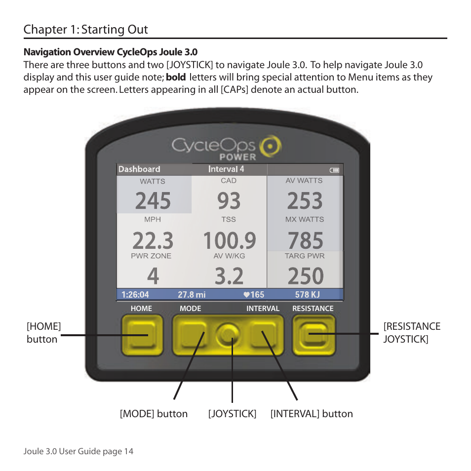 Chapter 1: starting out | PowerTap Joule 3.0 User Manual | Page 14 / 84