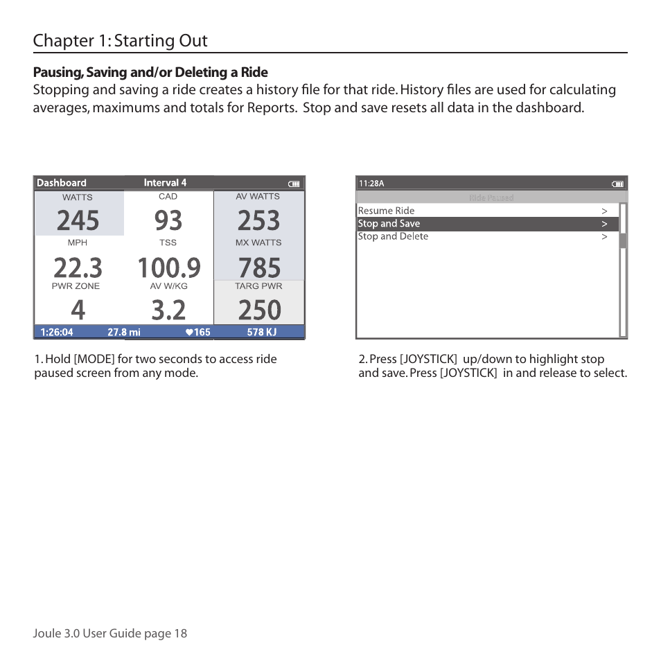 Chapter 1: starting out | PowerTap Joule 3.0 User Manual | Page 18 / 84