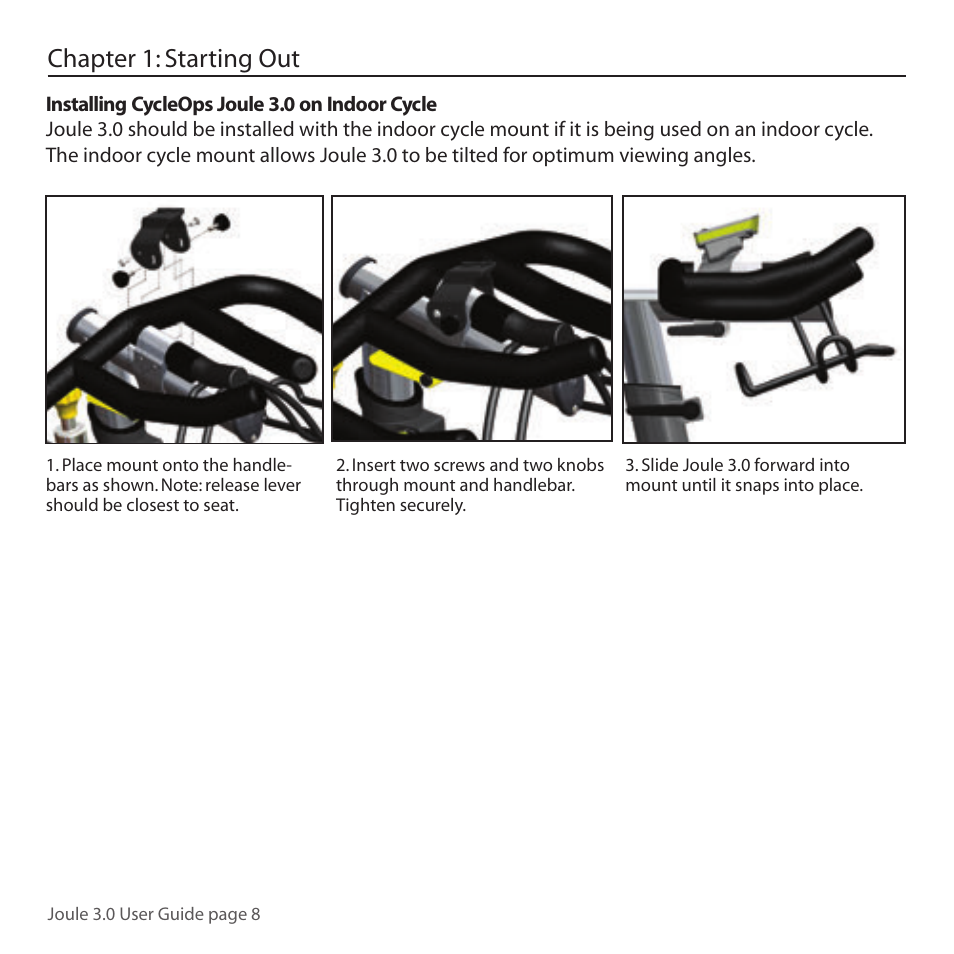 Chapter 1: starting out | PowerTap Joule 3.0 User Manual | Page 8 / 84